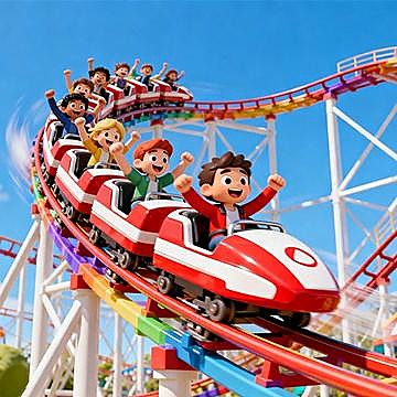 VGEFG Make A Roller Coaster game cover for girls browser play